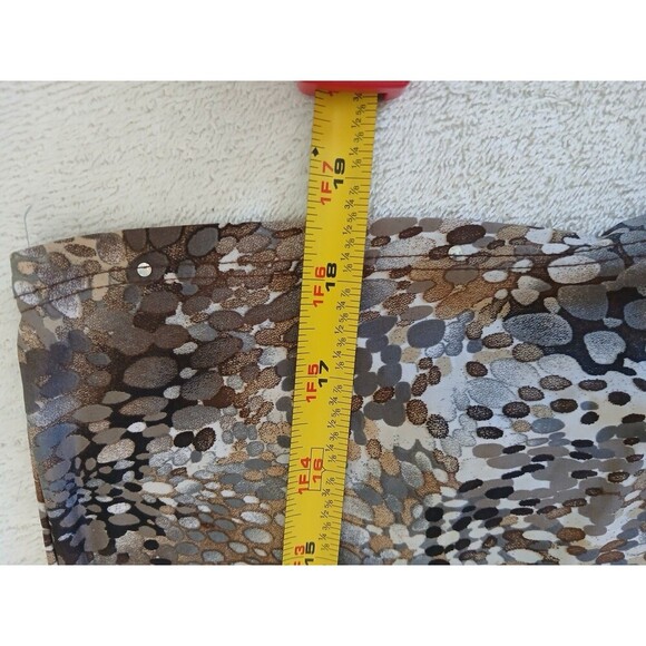 Dressbarn Women’s Blouse Tunic  Animal Print Abstract Dolman Sleeve  V-Neck 1X - Picture 13 of 15